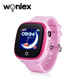 Ceas Smartwatch Pentru Copii Wonlex GW400X WiFi, Model 2022 cu Functie Telefon, Localizare GPS, Camera, Pedometru, SOS, IP54 – Roz, Cartela SIM Cadou