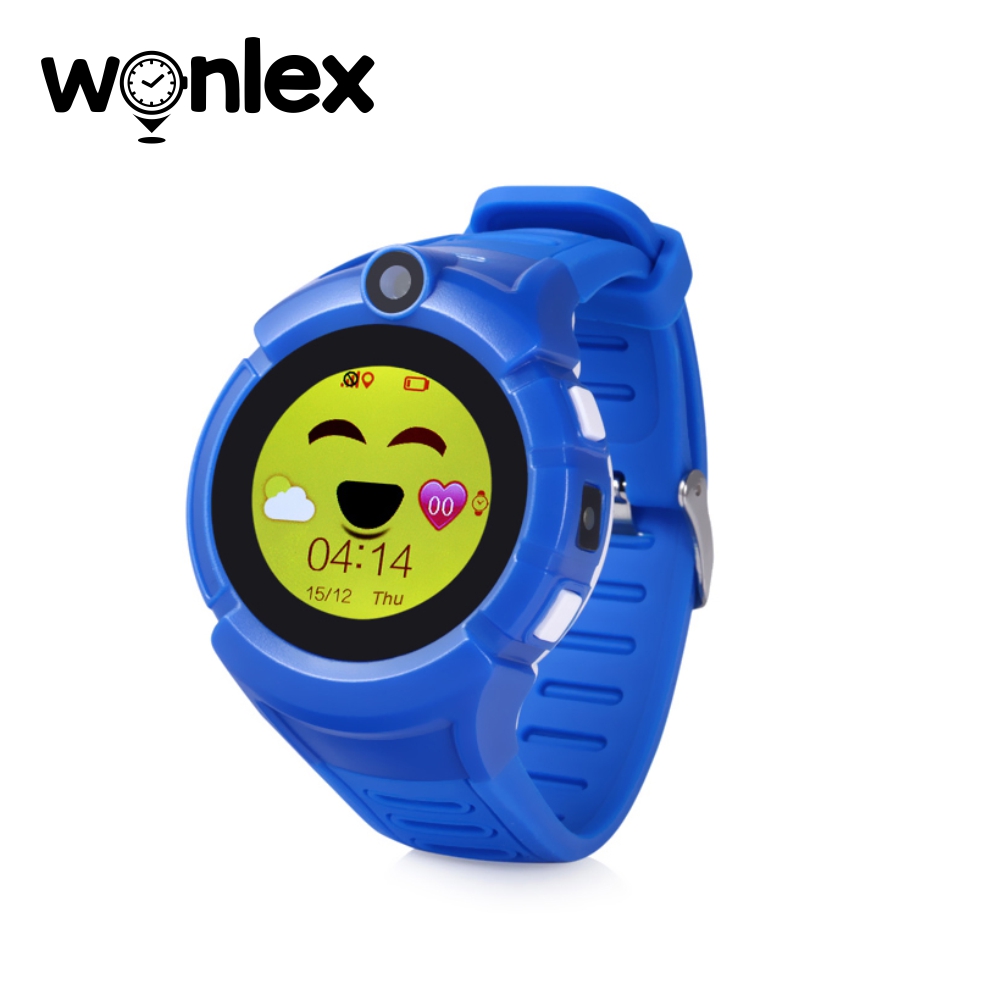 Ceas Smartwatch Pentru Copii Wonlex GW600-Q360 cu Functie Telefon, Localizare GPS, Camera, Lanterna, Pedometru, SOS – Albastru imagine