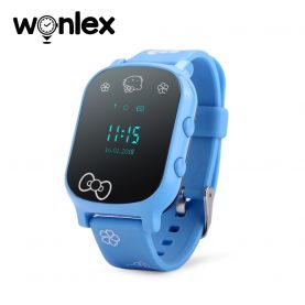 Ceas Smartwatch Pentru Copii Wonlex GW700-T58 cu Functie Telefon, Localizare GPS – Albastru, Cartela SIM Cadou