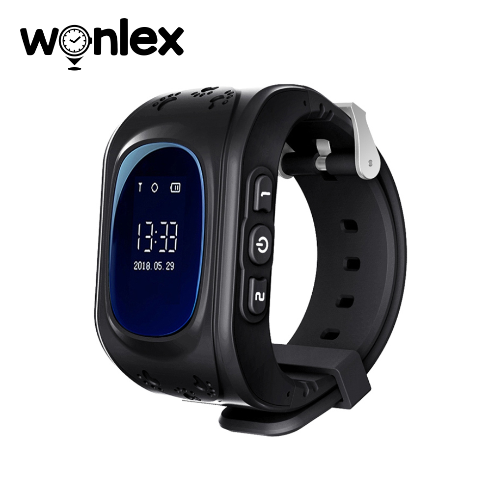 Ceas Smartwatch Pentru Copii Wonlex Q50 cu Functie Telefon, Localizare GPS, SOS – Negru, Cartela SIM Cadou