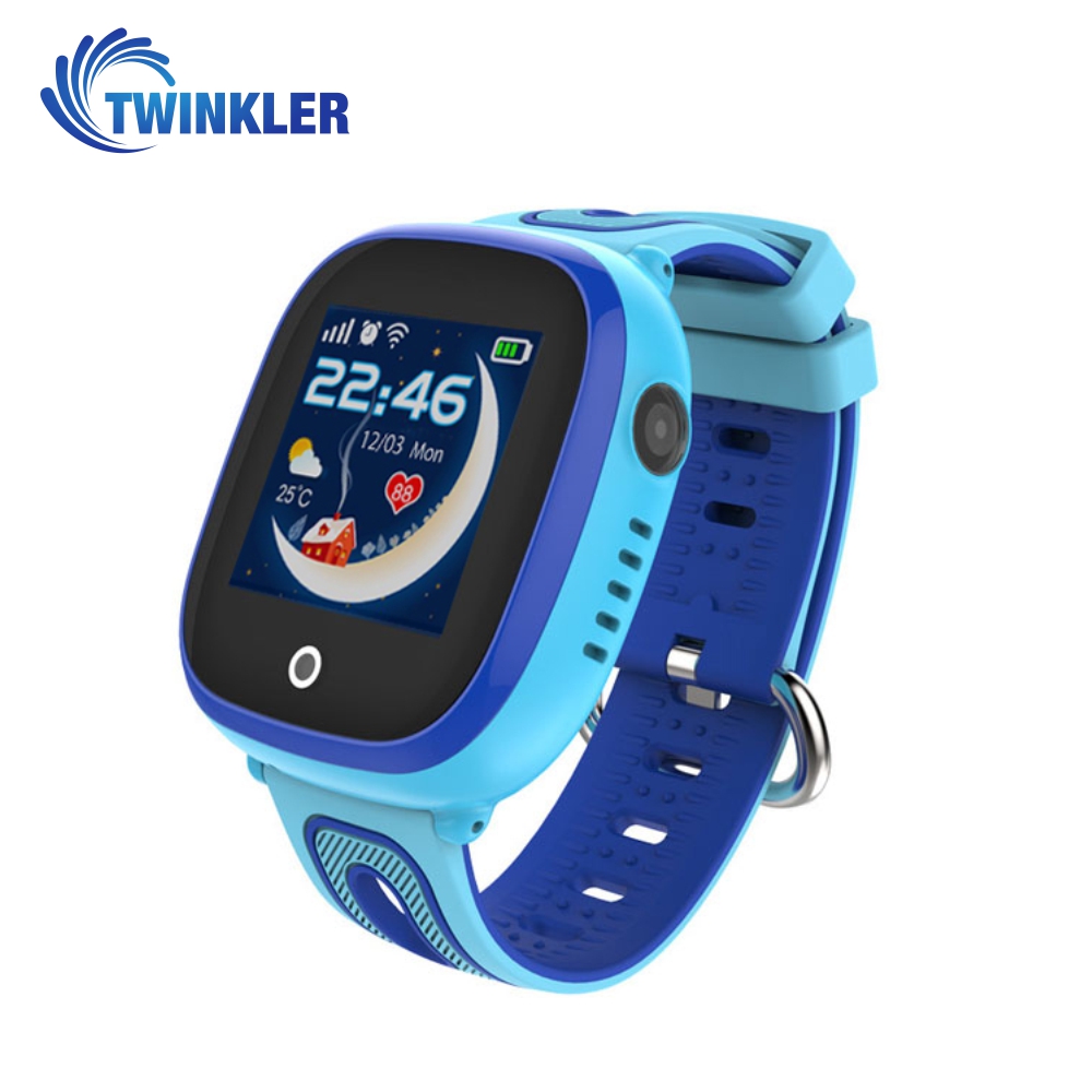 Ceas Smartwatch Pentru Copii Twinkler TKY-DF31 cu Functie Telefon, Localizare GPS, Camera, Pedometru, SOS, IP54 – Albastru, Cartela SIM Cadou Twinkler imagine noua idaho.ro