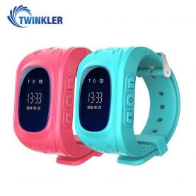 Pachet Promotional 2 Smartwatch-uri Pentru Copii Twinkler TKY-Q50 cu Functie Telefon, Localizare GPS, SOS – Roz + Turcoaz, Cartela SIM Cadou