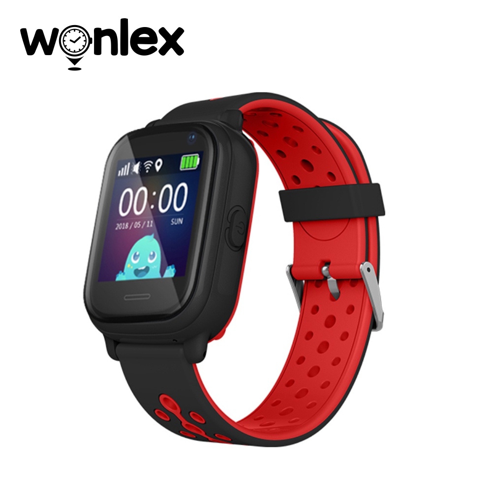 Ceas Smartwatch Pentru Copii Wonlex KT04 cu Functie Telefon, GPS, Camera, IP54 – Negru, Cartela SIM Cadou Wonlex imagine noua idaho.ro