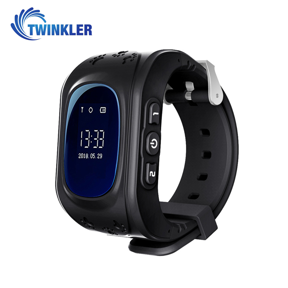 Ceas Smartwatch Pentru Copii Twinkler TKY-Q50 cu Functie Telefon, Localizare GPS, SOS - Negru, Cartela SIM Cadou