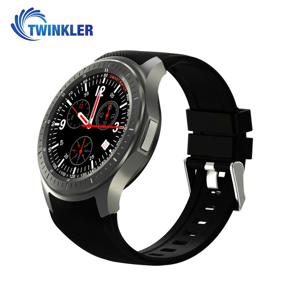 Ceas Smartwatch TKY-DM368 cu Functie Apelare, Ritm cardiac, GPS, WiFi, Pedometru, Android, Negru