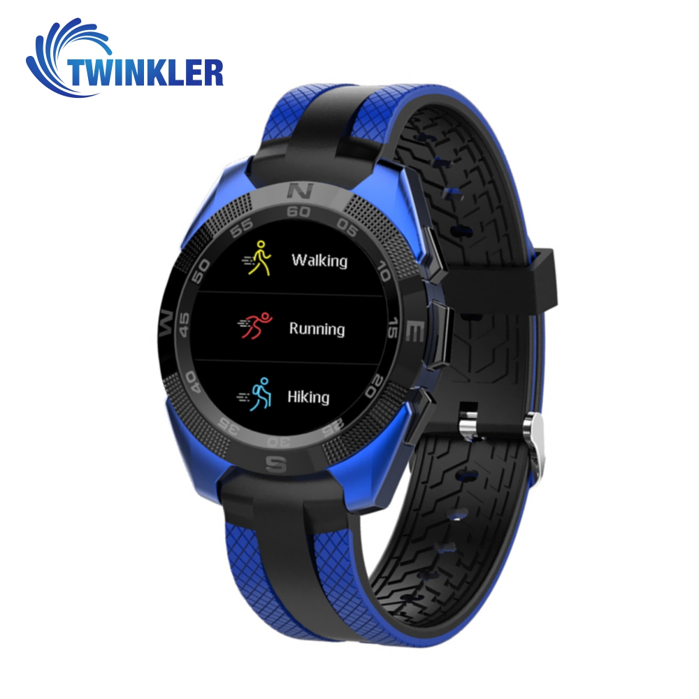 Ceas Smartwatch TKY-L3 cu Functie de monitorizare ritm cardiac, Notificari, Pedometru, Bluetooth, Albastru