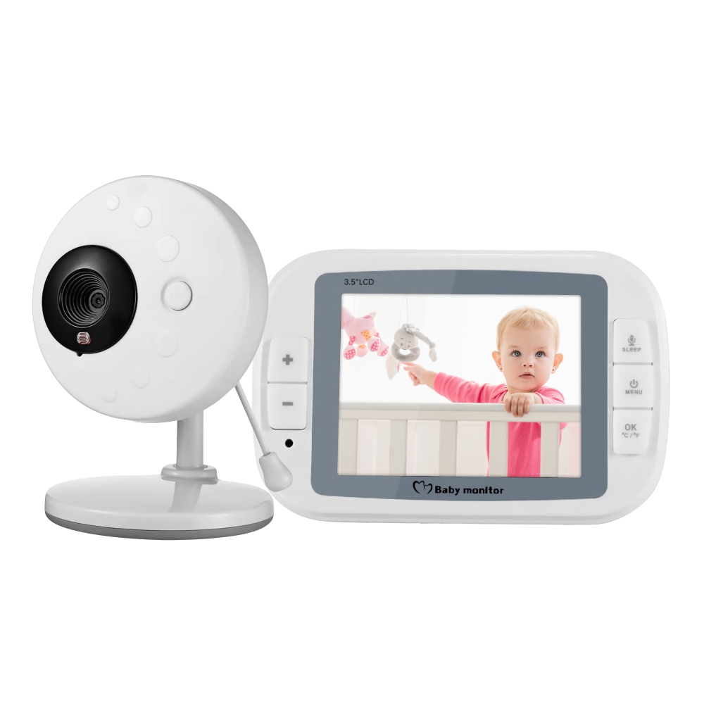 Baby Monitor Wireless 851, Monitorizare Audio – Video, Monitorizare temperatura, Comunicare bidirectionala, Cantece de leagan, Night Vision, Baterie incorporata imagine