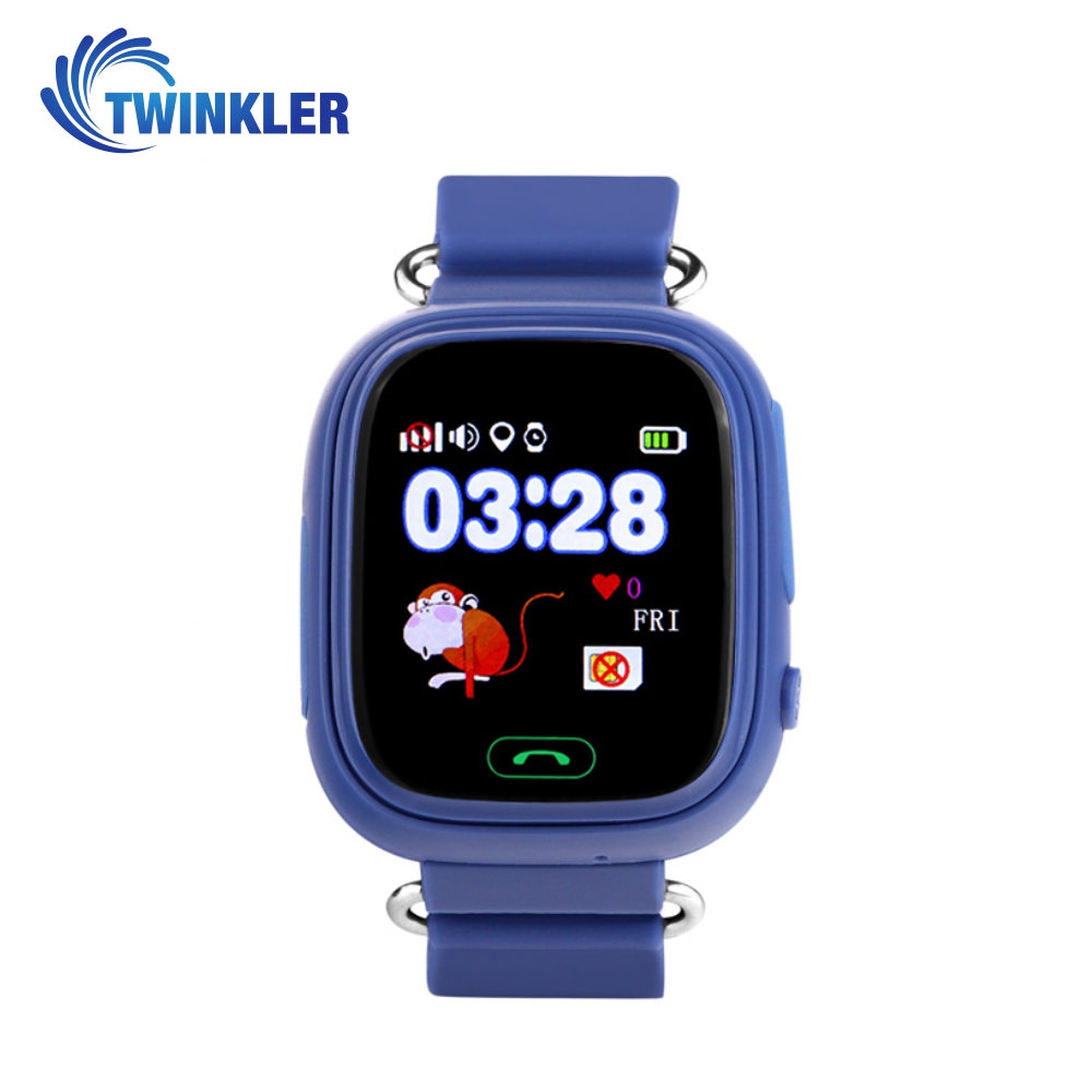 Ceas Smartwatch Pentru Copii Twinkler TKY-Q90 cu Functie Telefon, Localizare GPS, Pedometru, SOS, Joc Matematic – Albastru, Cartela SIM Cadou imagine