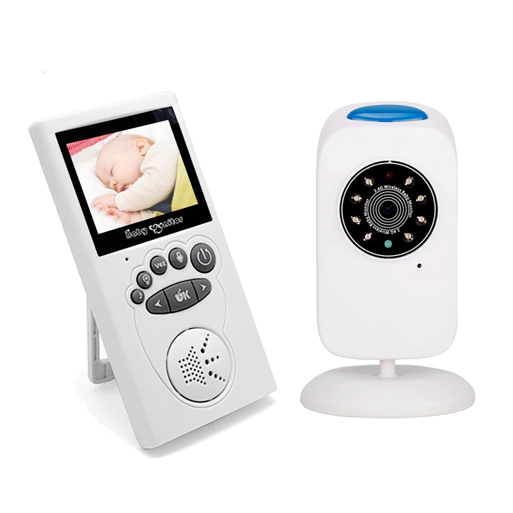 Baby Monitor Wireless BS-W235, Monitorizare Audio – Video, Monitorizare temperatura, Comunicare bidirectionala, Cantece de leagan, Night Vision, Mod ECO, Baterie incorporata imagine