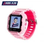 Ceas Smartwatch Pentru Copii Xkids X20 cu Functie Telefon, Localizare GPS, Apel monitorizare, Camera, Pedometru, SOS, IP54, Incarcare magnetica, Roz, Cartela SIM Cadou, Meniu romana