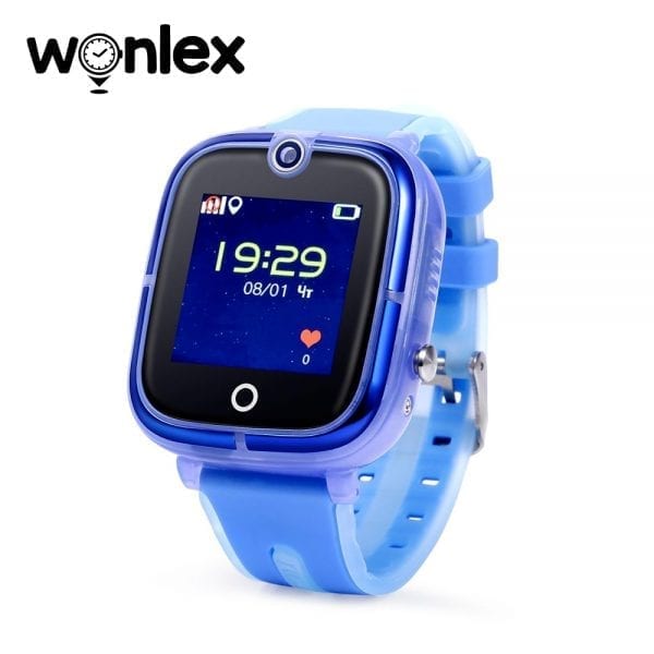 Ceas Smartwatch Pentru Copii Wonlex KT07 cu Functie Telefon, Localizare GPS, Camera, Apel Monitorizare, Pedometru, SOS – Albastru, Cartela SIM Cadou