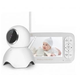 Baby Monitor Wireless BS-W50P, Ecran 5.0″, Monitorizare Audio – Video, Monitorizare temperatura, Comunicare bidirectionala, Cantece, Night Vision, Baterie incorporata