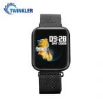 Ceas Smartwatch TKY-P80 cu functie de monitorizare ritm cardiac, Tensiune arteriala, Nivel oxigen, Monitorizare somn, Notificari Apel/ SMS, Bluetooth, Incarcare magnetica, Negru