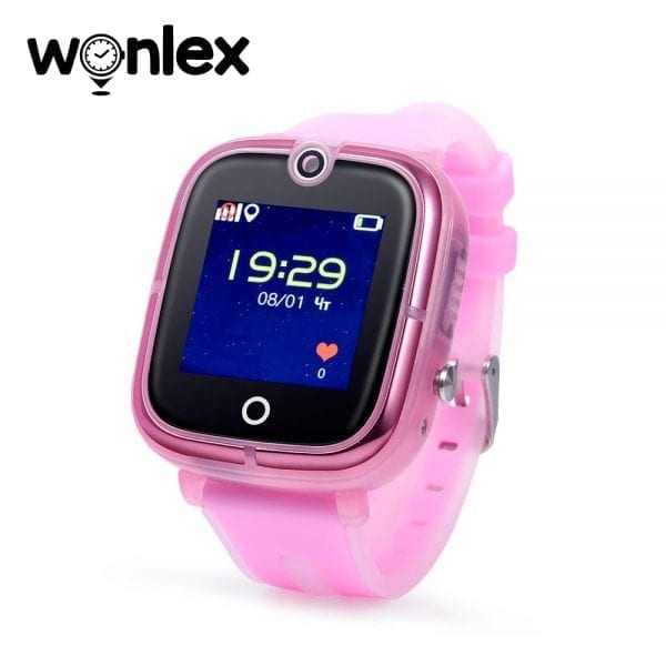 Ceas Smartwatch Pentru Copii Wonlex KT07 cu Functie Telefon, Localizare GPS, Camera, Apel Monitorizare, Pedometru, SOS – Roz, Cartela SIM Cadou