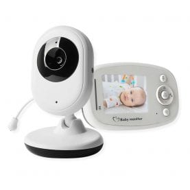 Baby Monitor Wireless BS-W214, Ecran 2.4″, Monitorizare Audio – Video, Monitorizare temperatura, Comunicare bidirectionala, Cantece de leagan, Baterie incorporata