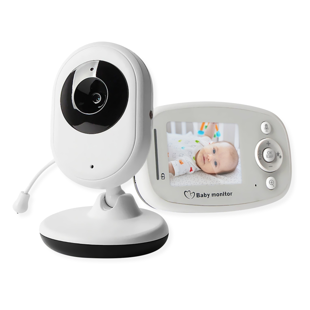 Baby Monitor Wireless BS-W214, Ecran 2.4″, Monitorizare Audio – Video, Monitorizare temperatura, Comunicare bidirectionala, Cantece de leagan, Automatic Night Vision, Baterie incorporata imagine
