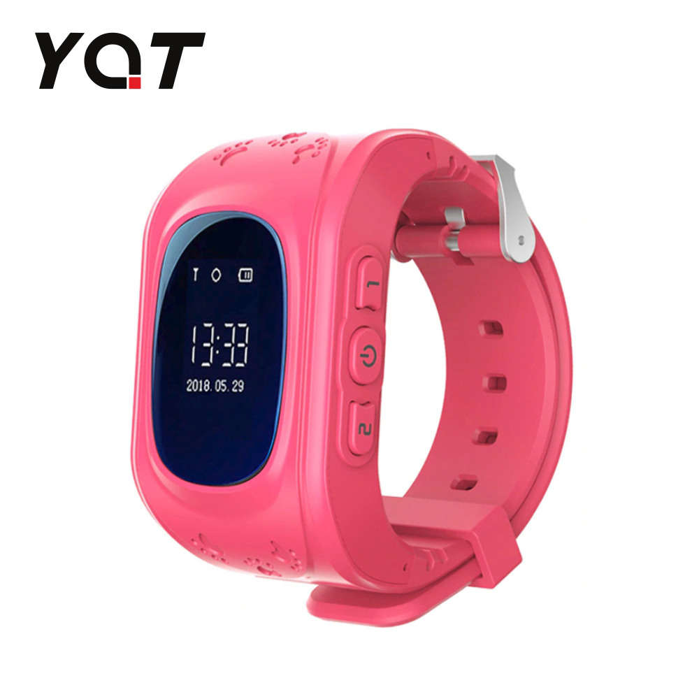 Ceas Smartwatch Pentru Copii YQT Q50 cu Functie Telefon, Localizare GPS, Pedometru, SOS &#8211; Roz, Cartela SIM Cadou