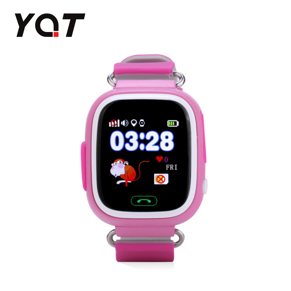 Ceas Smartwatch Pentru Copii YQT Q523 cu Functie Telefon, Localizare GPS, Pedometru, SOS – Roz, Cartela SIM Cadou imagine