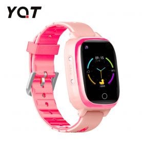 Ceas Smartwatch Pentru Copii YQT T5 cu Functie Telefon, Apel video, Localizare GPS, Istoric traseu, Apel de Monitorizare, Camera, Lanterna, Android, 4G, Roz, Cartela SIM Cadou