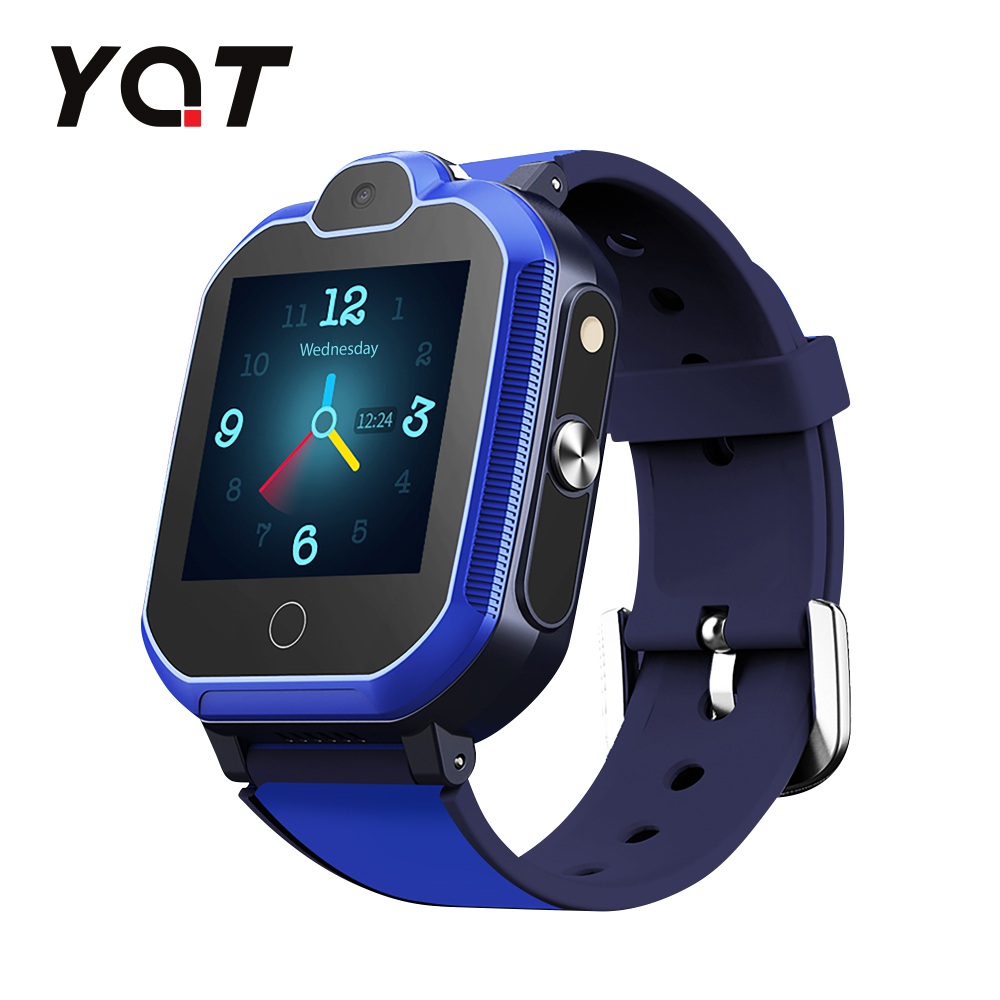 Ceas Smartwatch Pentru Copii YQT T6 cu Functie Telefon, Apel video, Localizare GPS, Istoric traseu, Apel de Monitorizare, Camera, Lanterna, Android, 4G, Albastru, Cartela SIM Cadou