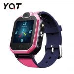 Ceas Smartwatch Pentru Copii YQT T6 cu Functie Telefon, Apel video, Localizare GPS, Istoric traseu, Apel de Monitorizare, Camera, Lanterna, Android, 4G, Roz, Cartela SIM Cadou