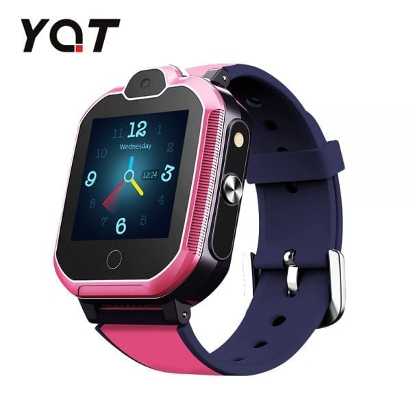 Ceas Smartwatch Pentru Copii YQT T6 cu Functie Telefon, Apel video, Localizare GPS, Istoric traseu, Apel de Monitorizare, Camera, Lanterna, Android, 4G, Roz, Cartela SIM Cadou