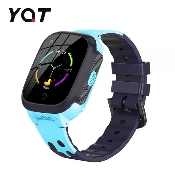 Ceas Smartwatch Pentru Copii YQT T8 cu Functie Telefon, Apel video, Localizare GPS, Istoric traseu, Pedometru, Apel de Monitorizare, Camera, Android, 4G, Albastru, Cartela SIM Cadou