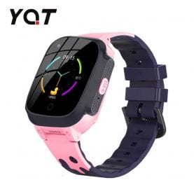 Ceas Smartwatch Pentru Copii YQT T8 cu Functie Telefon, Apel video, Localizare GPS, Istoric traseu, Pedometru, Apel de Monitorizare, Camera, Android, 4G, Roz, Cartela SIM Cadou