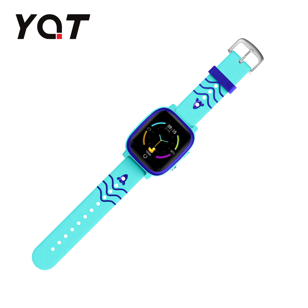 Ceas Smartwatch Pentru Copii YQT T5 cu Functie Telefon, Apel video, Localizare GPS, Istoric traseu, Apel de Monitorizare, Camera, Lanterna, Android, 4G, Albastru, Cartela SIM Cadou