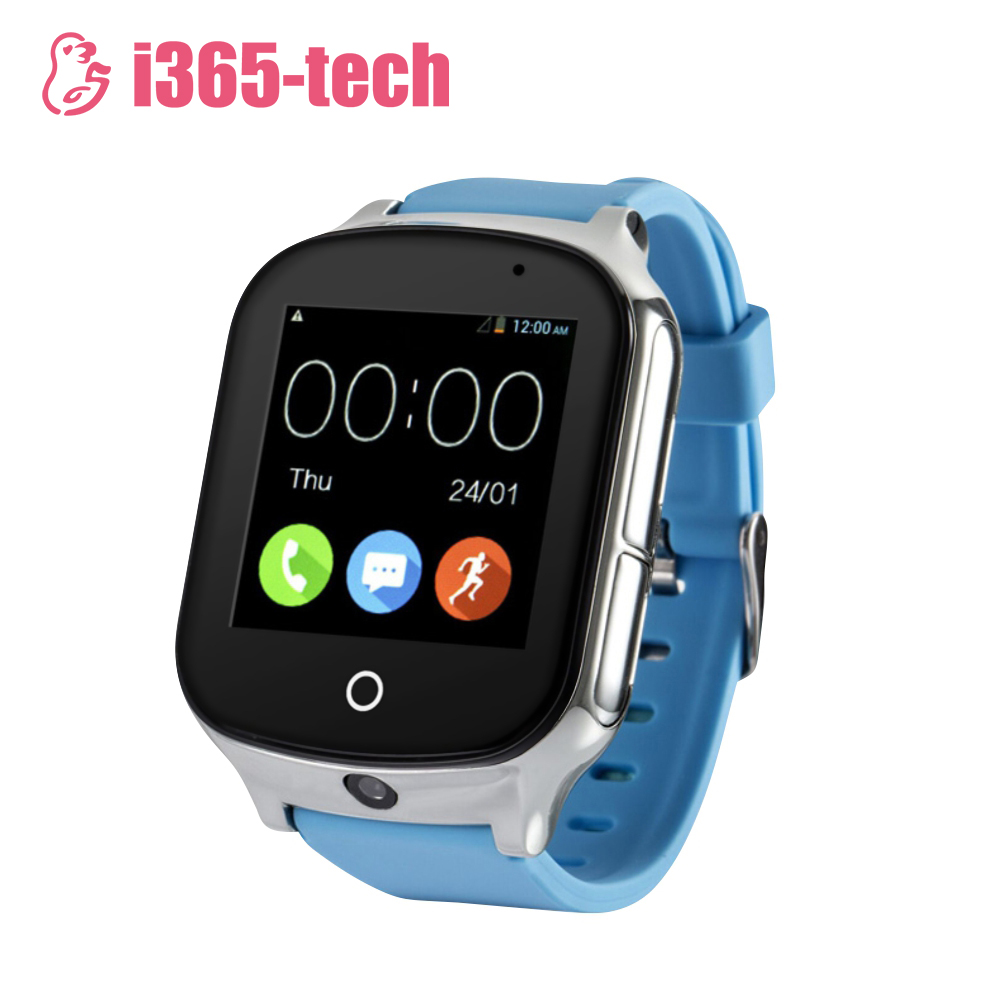 Ceas Smartwatch Pentru Copii i365-Tech A19 cu Functie Telefon, Localizare GPS, Camera, 3G, Pedometru, SOS, Android – Albastru imagine