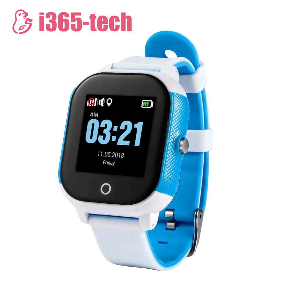 Ceas Smartwatch Pentru Copii i365-Tech FA23 cu Functie Telefon, Localizare GPS, SOS, Istoric traseu, Pedometru, Alb – Albastru Xkids