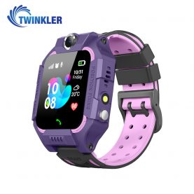 Ceas Smartwatch Pentru Copii Twinkler TKY-GK01 cu Functie Telefon, Localizare GPS, Camera, Lanterna, Joc Matematic, Apel de monitorizare, Mov