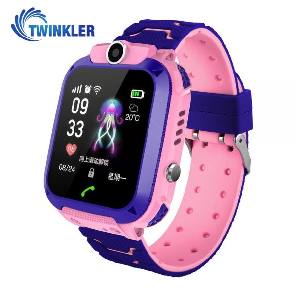 Ceas Smartwatch Pentru Copii Twinkler TKY-Q13 cu Functie Telefon, Localizare GPS, Istoric traseu, Apel de Monitorizare, Camera, Joc Matematic, Roz