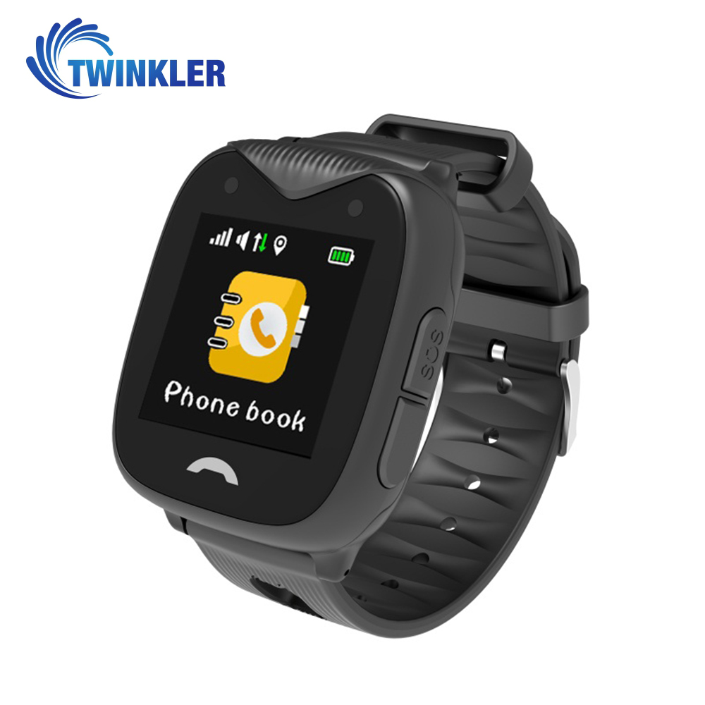 Ceas Smartwatch Pentru Copii Twinkler TKY-GK02 cu Functie Telefon, Localizare GPS, Camera, SOS, Istoric traseu, Apel de Monitorizare, Negru, Cartela SIM Cadou imagine