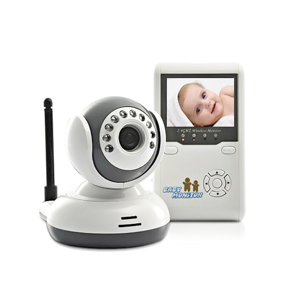 Kit Baby Monitor Digital, BS-W240, LCD 2,4 GHz, Wireless, Vedere nocturna, 19 dBm, Infrarosu, Trezire vocala imagine