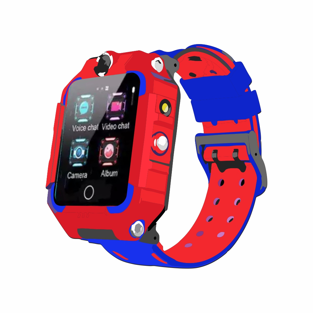 Ceas Smartwatch Pentru Copii YQT T10-360, 4G, GPS, Rotire 360 grade, Apel video, Rezistent la apa, Camera duala, Rosu imagine