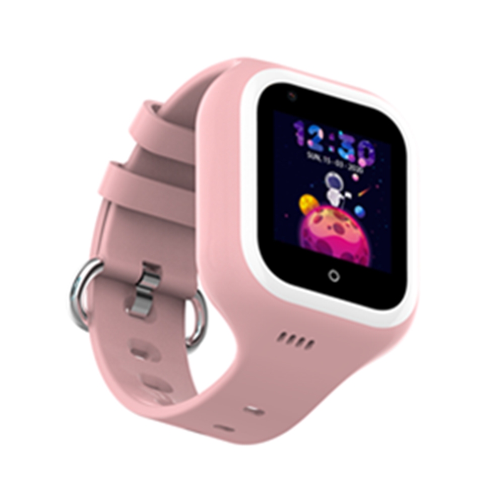 Ceas Smartwatch Pentru Copii, Wonlex KT21, Roz, SIM card, 4G, Rezistent la apa IP54, Apel video imagine