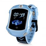 Ceas Smartwatch Pentru Copii, Wonlex KT14, Supercar, Albastru, SIM card, 4G, Rezistent la stropi accidentali IP54, Apel video