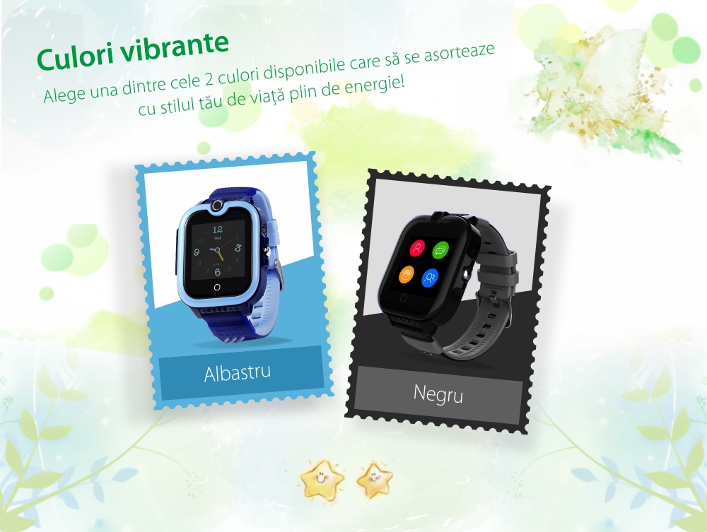 Ceas Smartwatch Pentru Copii, Wonlex KT13, Negru, SIM card, 4G, Rezistent la stropi IP54, Apel video