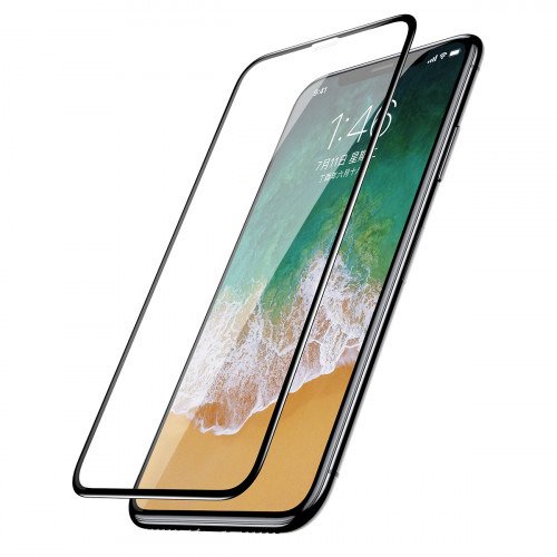 Folie de sticla pentru protectie ecran, Apple iPhone X / XS, Transparent, 0.3 mm