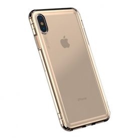 Husa pentru Apple iPhone X / XS, Baseus Safety Airbags Case, Gold, 5.8 inch