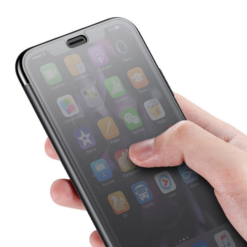 Husa pentru Apple iPhone XR, Baseus Touchable Case, Negru, 6.1 inch imagine