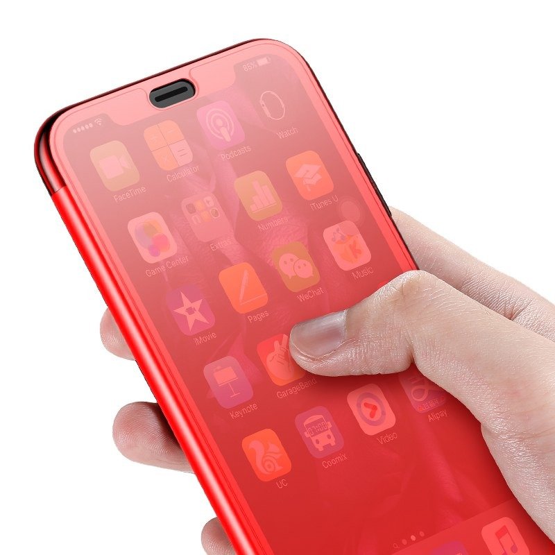 Husa pentru Apple iPhone XR, Baseus Touchable Case, Rosu, 6.1 inch (Rosu) imagine noua tecomm.ro