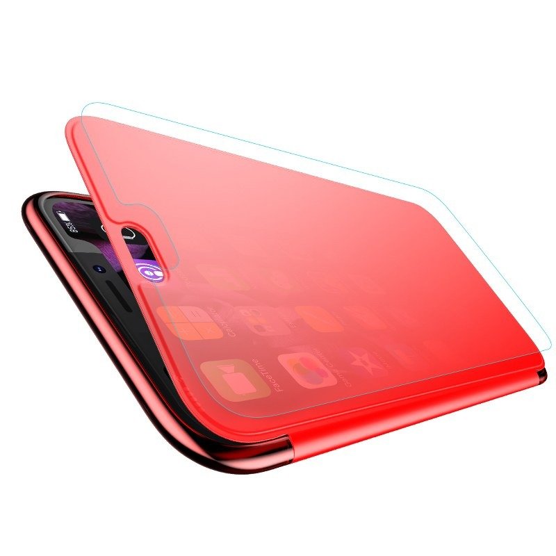 Husa pentru Apple iPhone XS Max, Baseus Touchable Case, Rosu, 6.5 inch - 2 | YEO