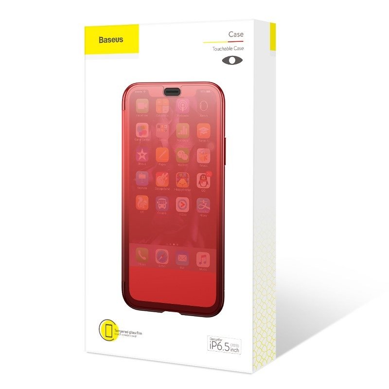 Husa pentru Apple iPhone XS Max, Baseus Touchable Case, Rosu, 6.5 inch - 7 | YEO