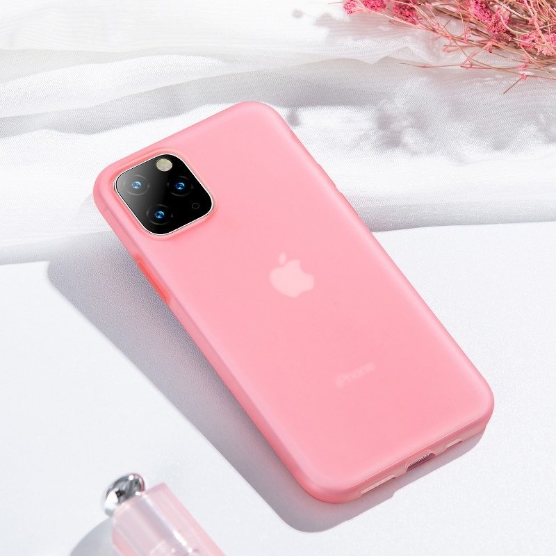 Husa Apple iPhone 11 Pro, Baseus Jelly Liquid, Rosu / Transparent, 5.8 inch