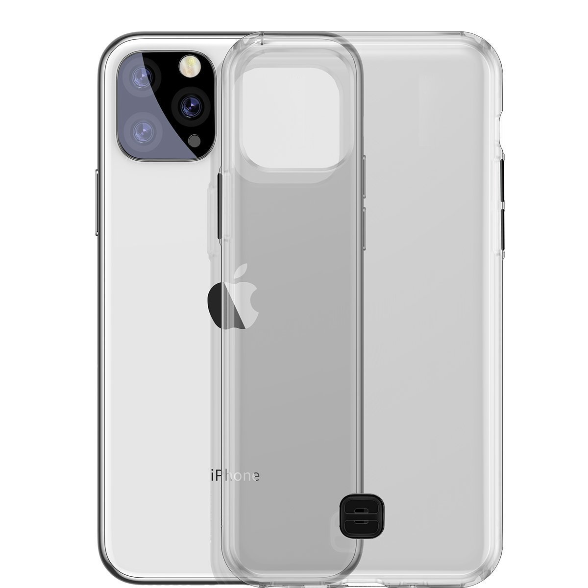Husa Apple iPhone 11 Pro Max, Baseus Transparent Key, Negru, 6.5 inch 6.5 imagine noua idaho.ro