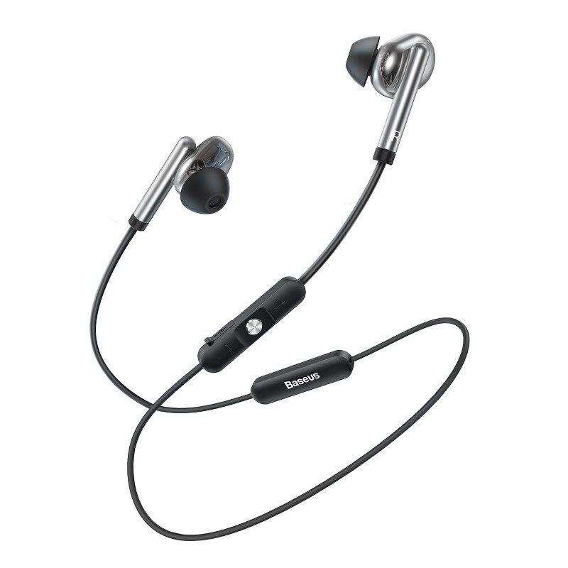Casti in-Ear Baseus Encok S30, Argintiu, Bluetooth 5.0, Baterie 100 mAh imagine