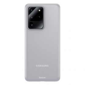 Husa Samsung Galaxy S20 Ultra 5G, Baseus Wing Case, Alb, Grosime 0.4 mm