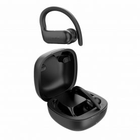 Casti QCY T6 TWS, Negru, Wireless, Bluetooth 5.0, Rezistenta IPX4